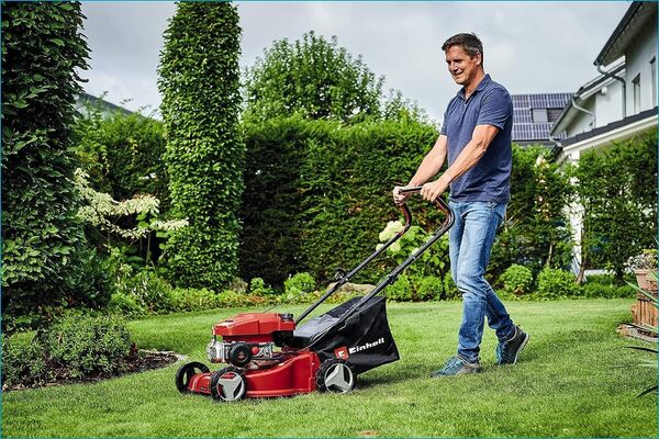 Einhell Tondeuse à gazon thermique GC-PM 40/2 (132cc, surfaces jusqu’à 800 m², Largeur de coupe 40 cm)