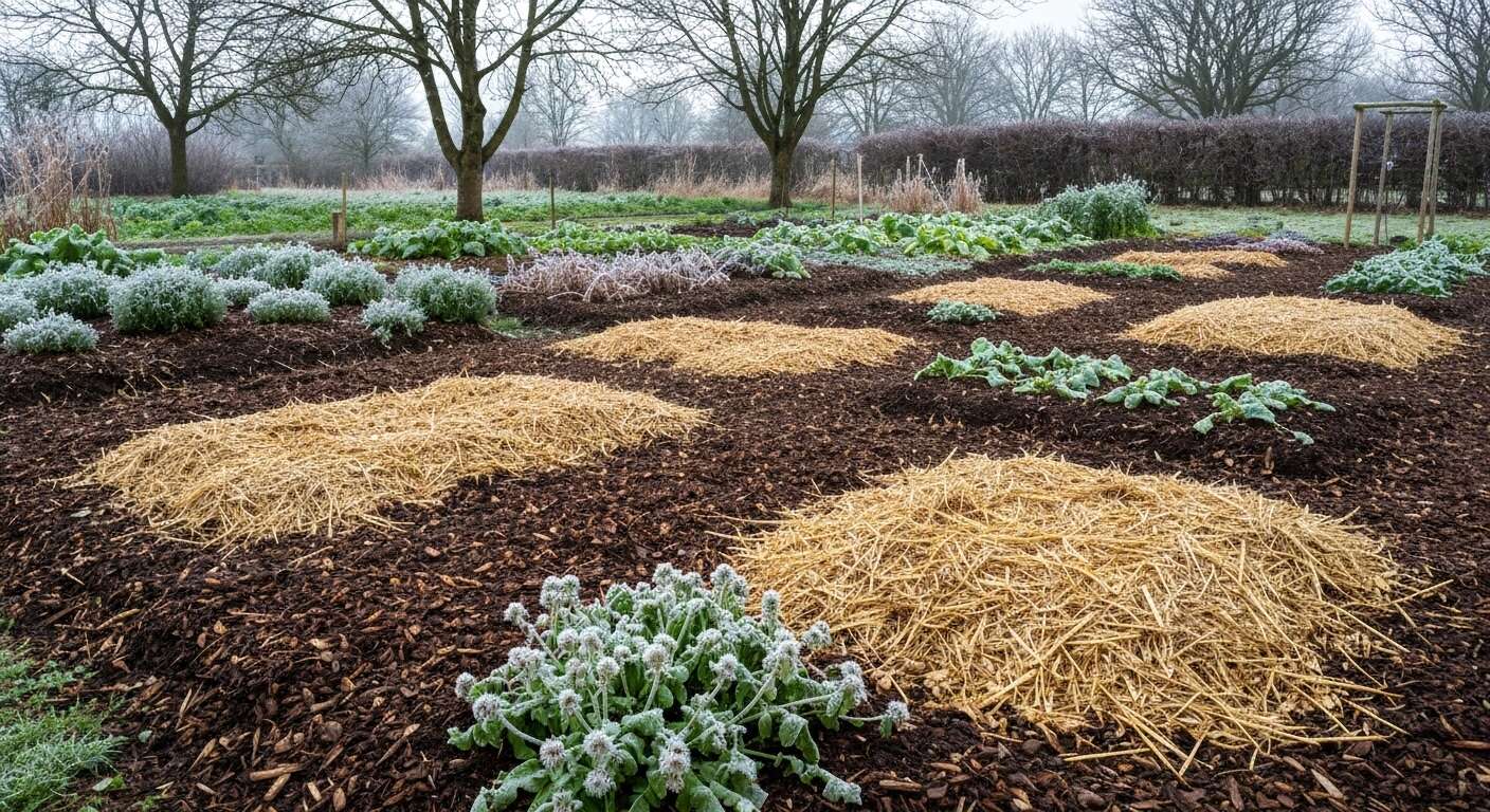 Pailler son jardin permaculturel en hiver
