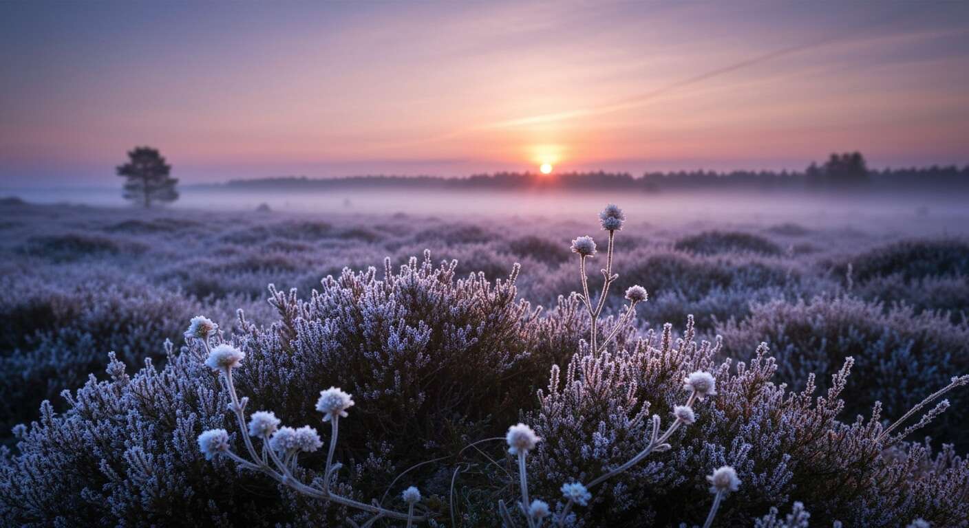 Secrets enchanteurs de la bruyère d'hiver
