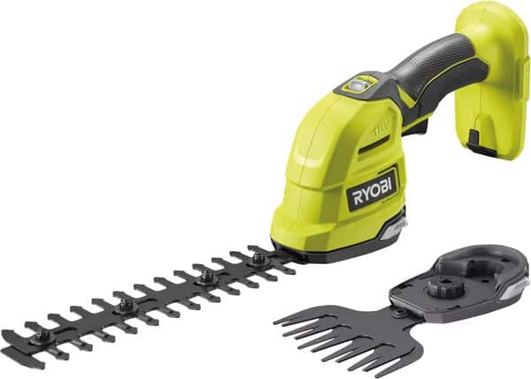 RYOBI - Cisaille à Gazon/Sculpteur de Végétaux 18V One+ - Idéal Entretien et des Petits Arbustes - Vendu sans Batterie ni Chargeur - RY18GSA-0 & 5133002237 Batterie d'outillage 18 V 2,5 Ah