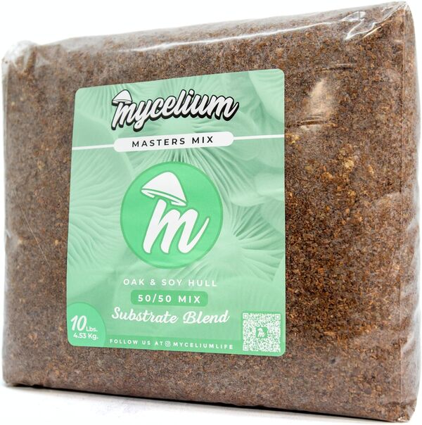 Mycelium Master Mix Kit de culture de champignons I Mélange de substrats de coque de chêne et de soja I Mélange exclusif à haut rendement I Sac de culture stérilisé biologique tout-en-un pour