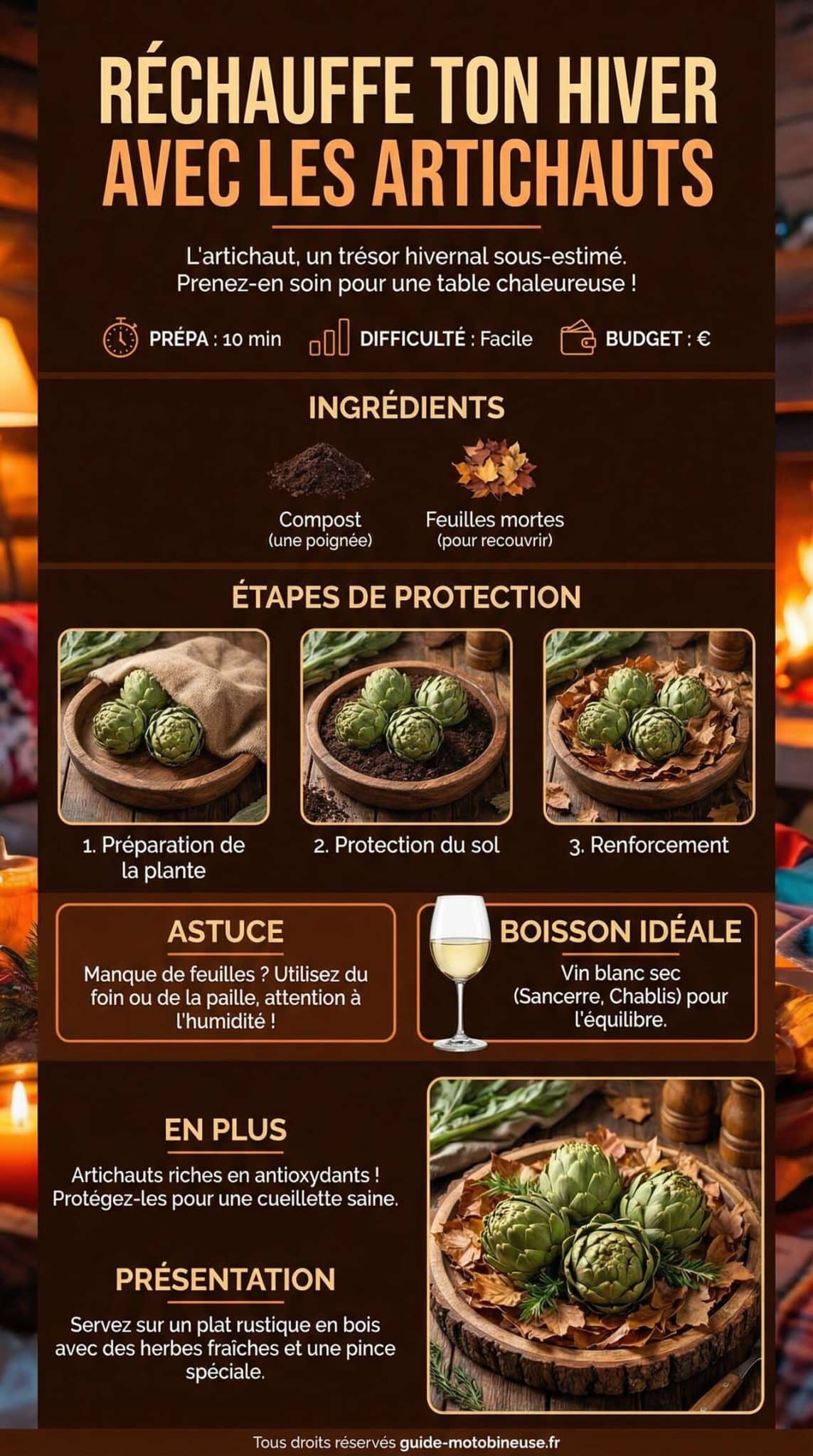 Fiche recette R&eacute;chauffe ton hiver avec les artichauts