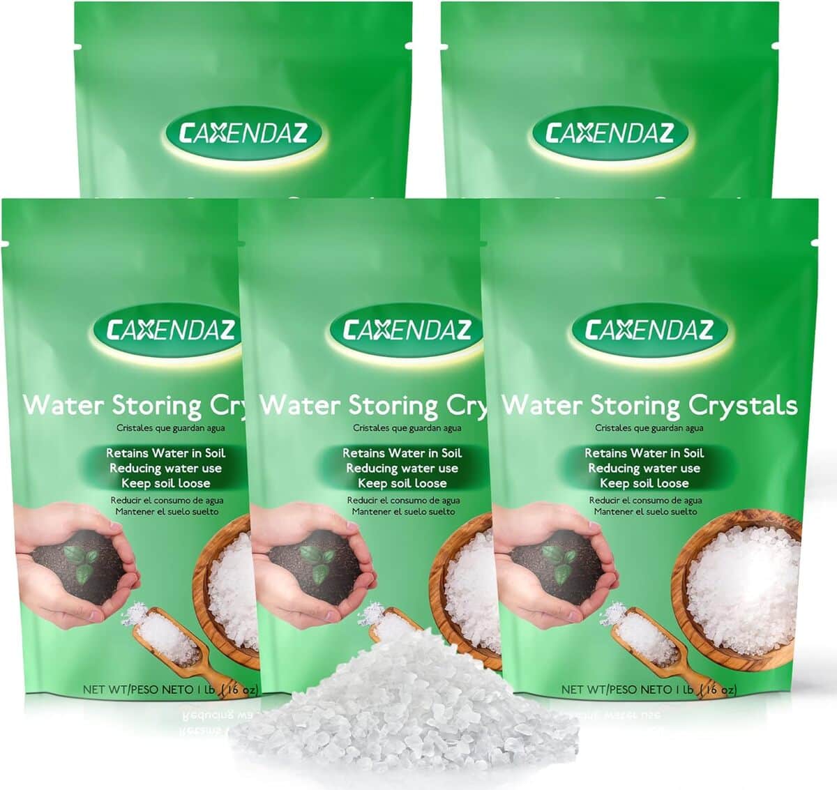 Test : cristaux de stockage d'eau Caxendaz pour plantes