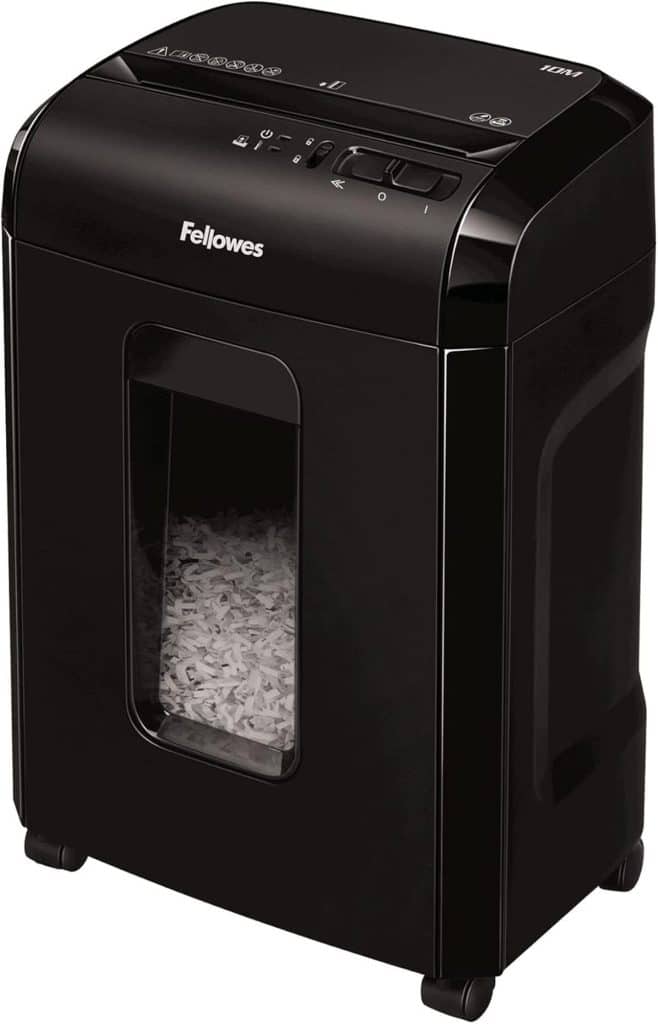 Test du destructeur Fellowes Powershred 10M micro-coupe
