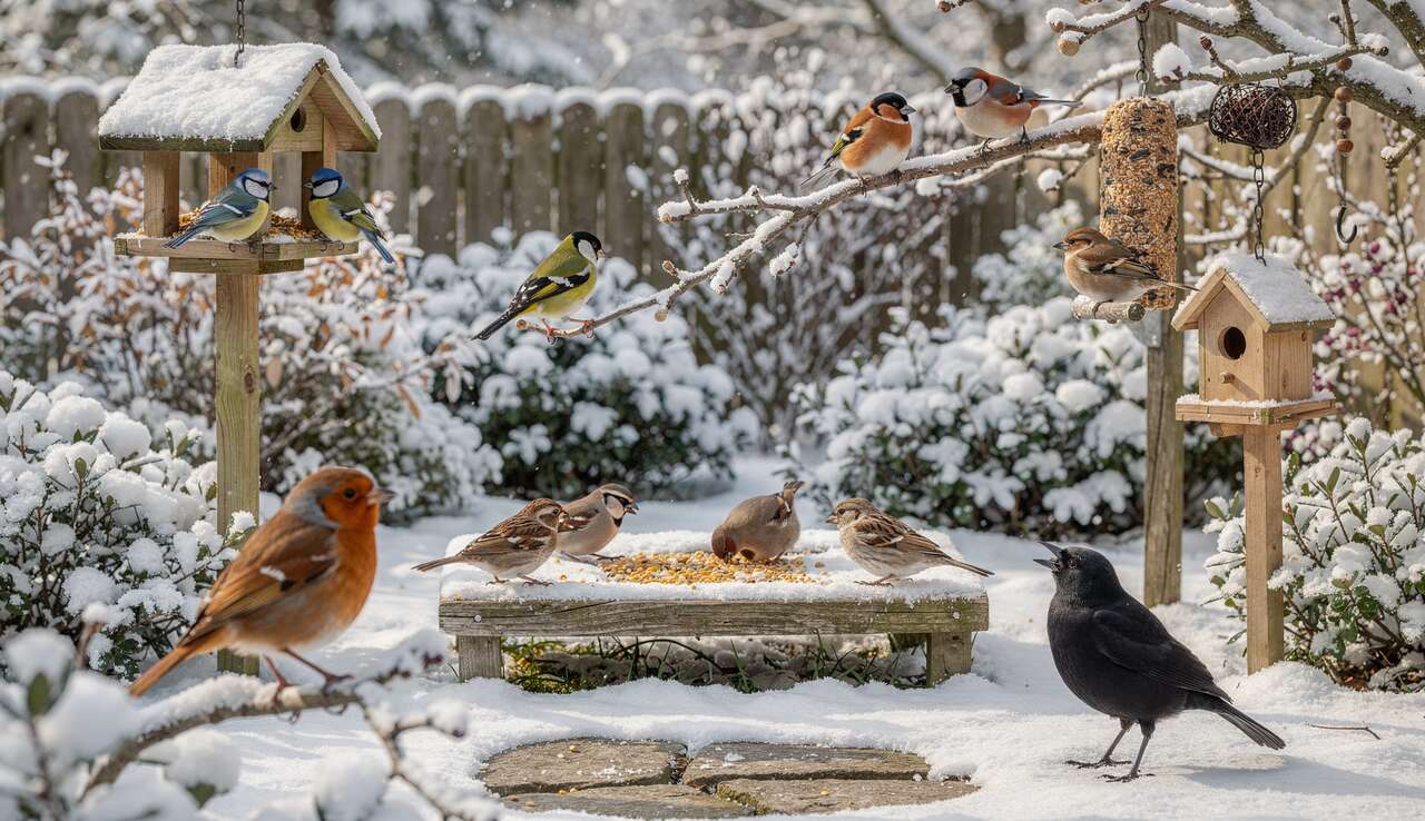 Observer et attirer 8 oiseaux dans votre jardin cet hiver !