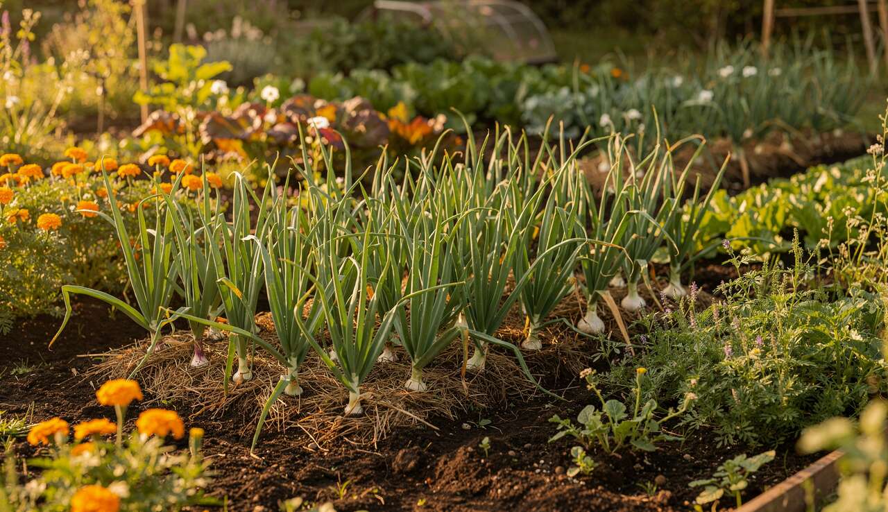 Guide de culture d'ail en permaculture au potager