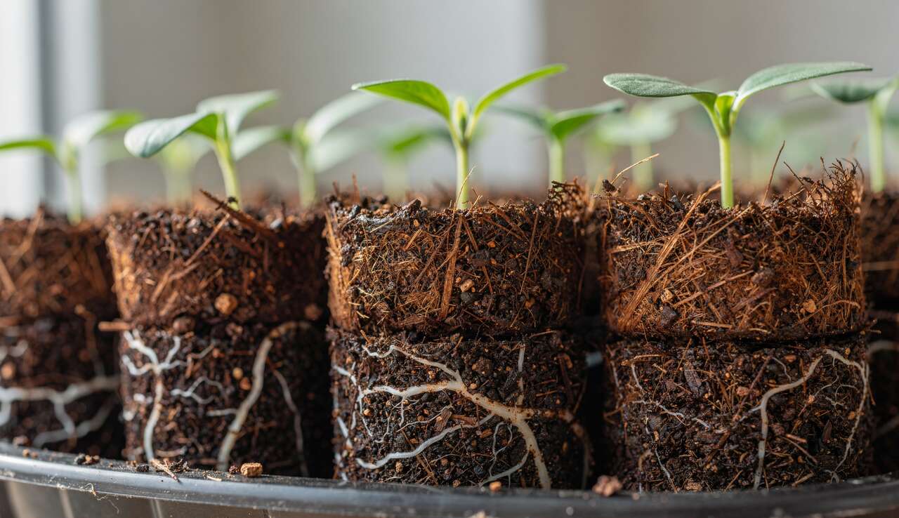 Placer les graines dans les pastilles de coco : les gestes &agrave; adopter