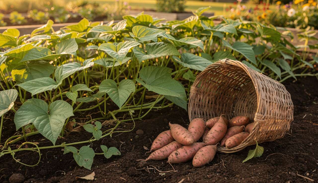 R&eacute;colte et conservation des patates douces