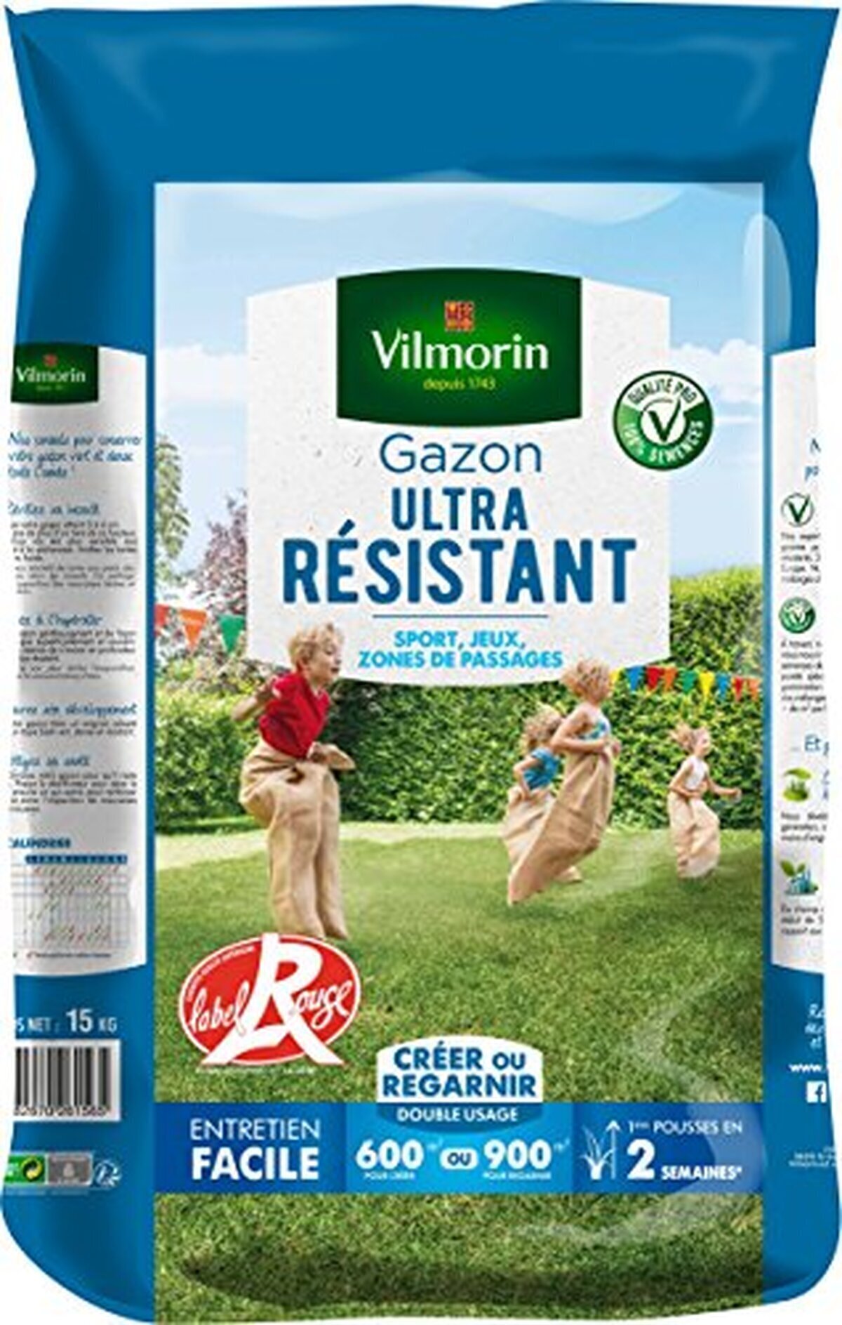 Test du gazon ultra résistant Vilmorin 15 kg