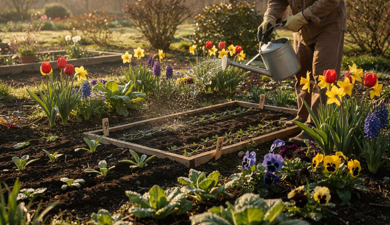 Jardin de mars : semis et conseils pour des couleurs éclatantes