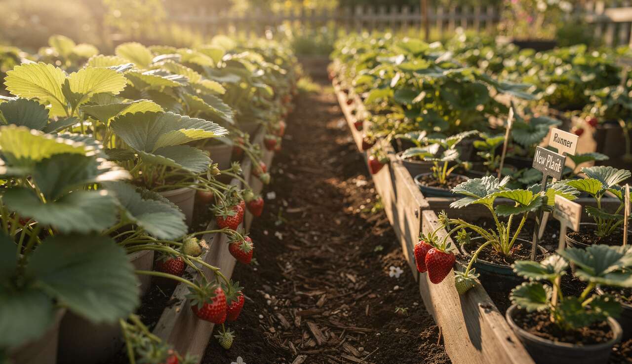 Transplantation : installer vos fraisiers au jardin