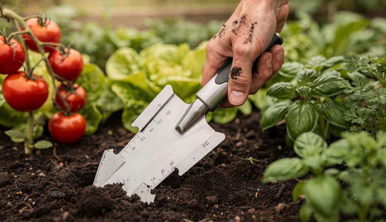 Repiquer et planter : le plantoir &agrave; main multifonction