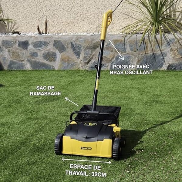 Découvrez notre avis détaillé sur le balai gazon Roll&Comb 302E-V19 : puissance de 1.400 watt pour un jardin impeccable.