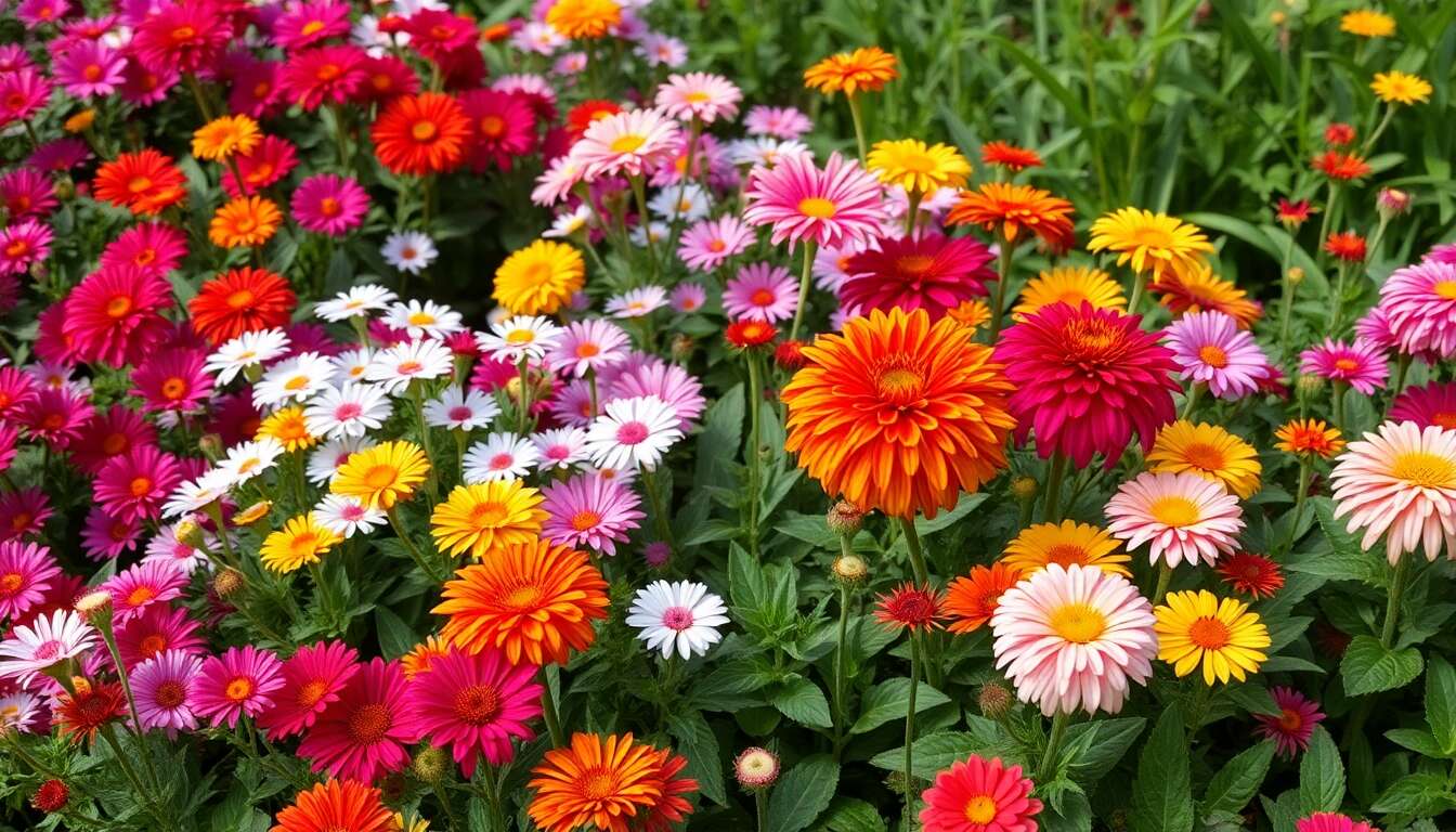 Plantes vivaces pour massif : structure et floraison