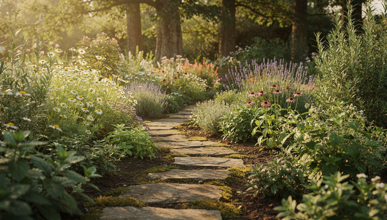 Aménager un jardin de plantes médicinales