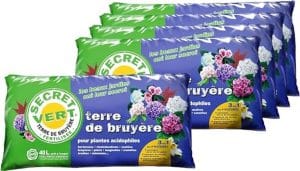 Test Secret Vert Terre de bruyère Bio 40L : efficacité pour plantes acidophiles