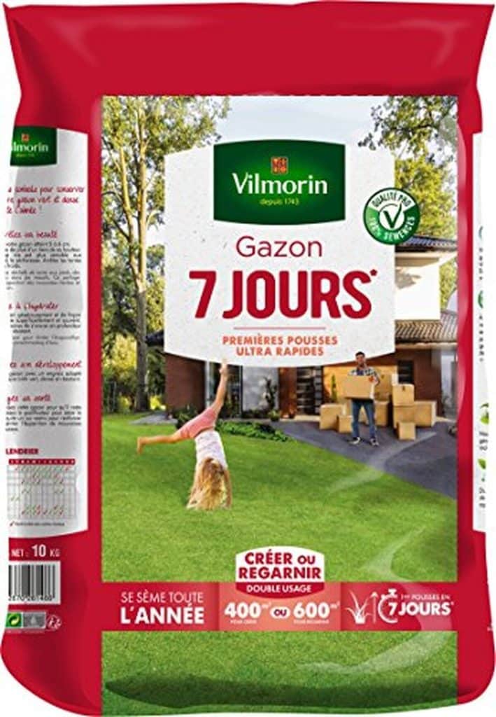 Test Vilmorin 4460717 : gazon 7 jours 10 kg