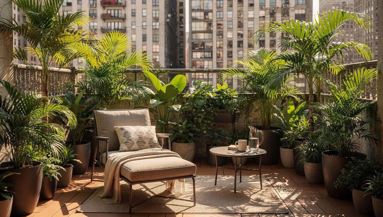 Les variétés de palmiers adaptées aux balcons et terrasses