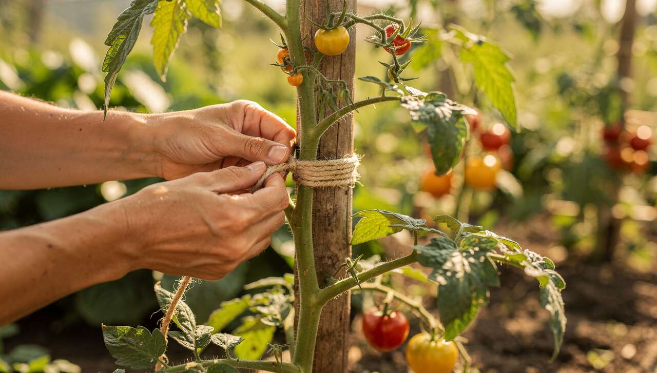 Enrouler la ficelle autour de la tige principale : technique et précautions