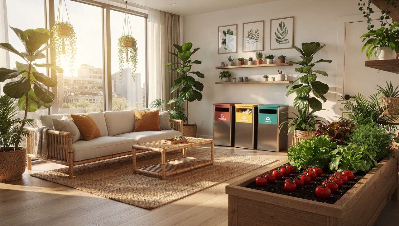 Transformer son appartement en oasis écolo : astuces potager et recyclage