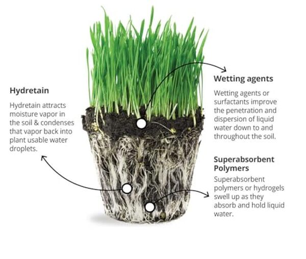 Découvrez l'efficacité du traitement du sol Hydretain Hydgoc15 6, 8 kg : une solution innovante pour une meilleure rétention d'eau et des sols plus sains.