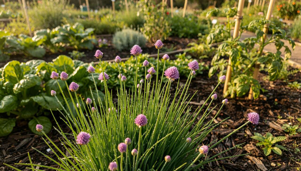 Ciboulette : atout clé du potager permaculturel