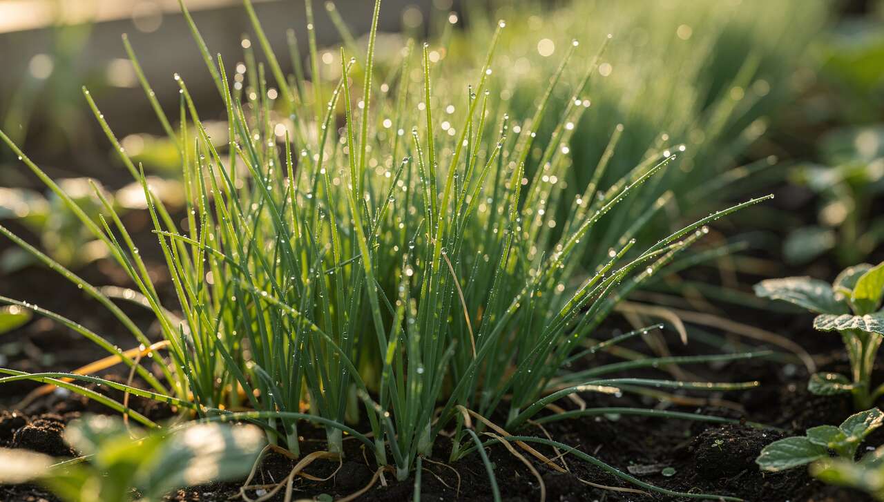L'entretien et l'arrosage de la ciboulette
