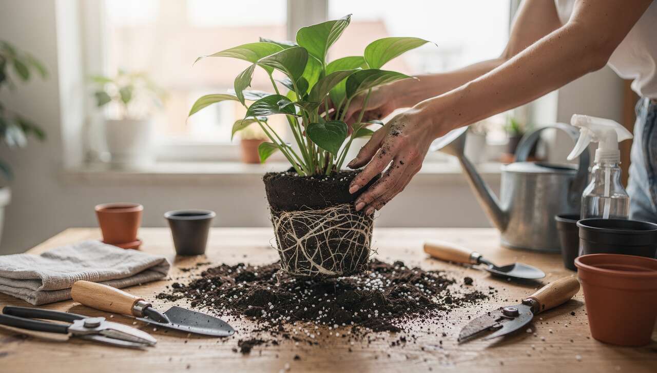 Quand et pourquoi rempoter ses plantes : les signes à surveiller