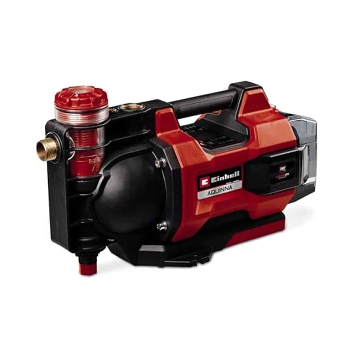 Test de la pompe d'arrosage sans fil Einhell Aquinna 36/38 F led automatique